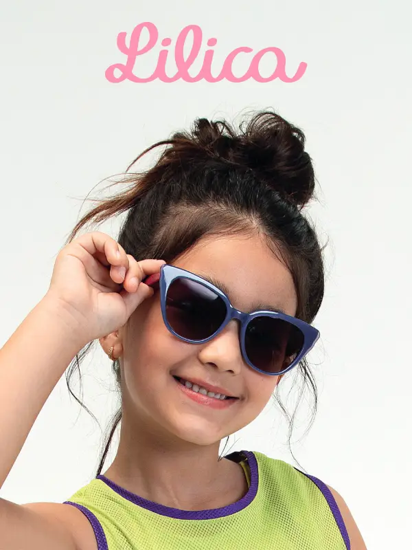 Óculos infantis resistentes e seguros