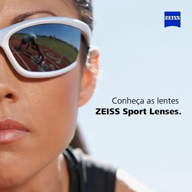 Óculos com lentes Zeiss de alta precisão