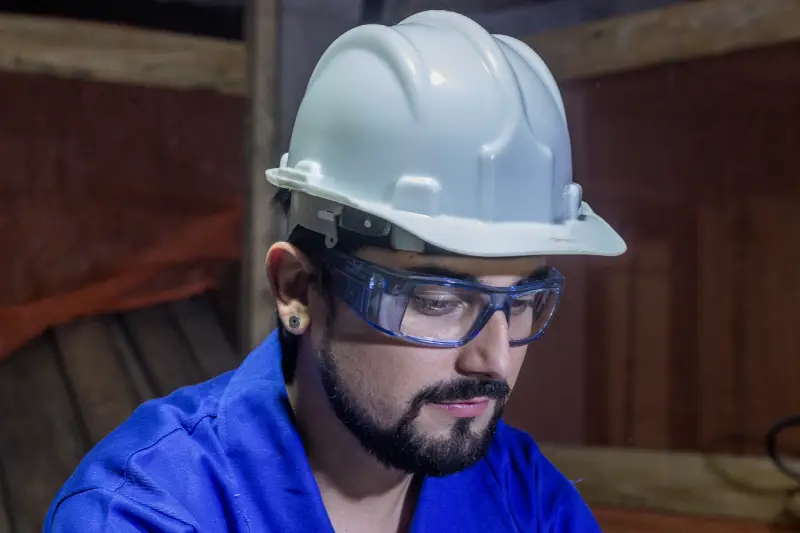 Óculos de segurança com grau para construção civil